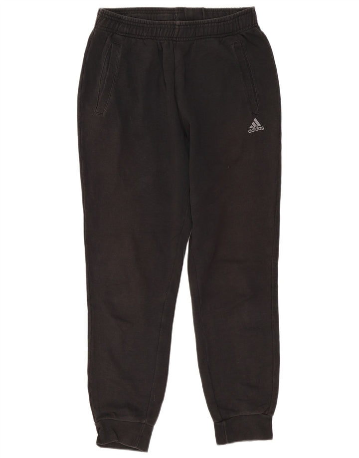Pantaloni de trening ADIDAS pentru bărbați Joggeri, bumbac mediu negru