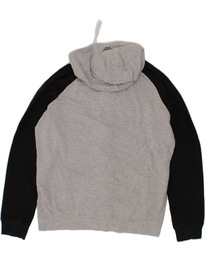 KAPPA Mens Zip Hoodie Sweater 2XL Grey Colourblock Vintage Kappa and Second-Hand Kappa from Messina Hembry 
