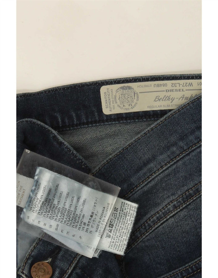 Blugi Drepți Drepți, Subțiri, L27 L27, Bumbac Albastru, Diesel