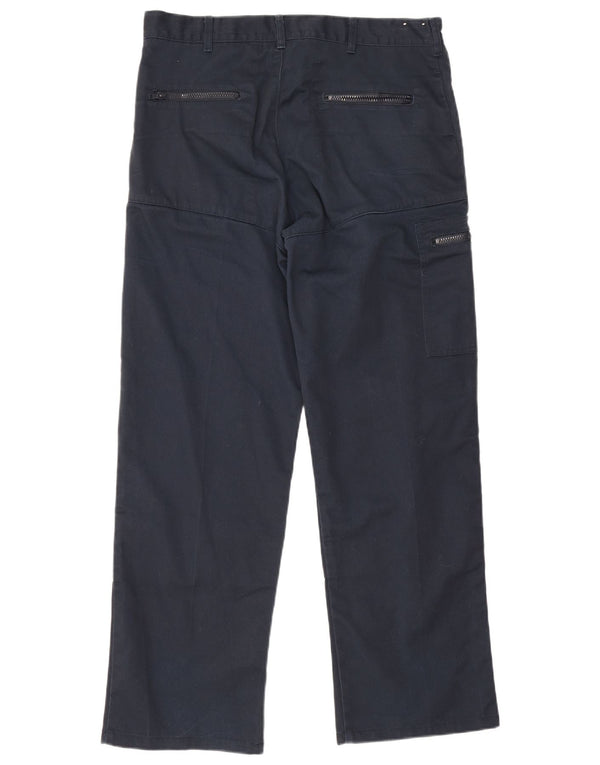 Pantaloni cargo drepti pentru bărbați Dickies W34 L31 poliester bleumarin