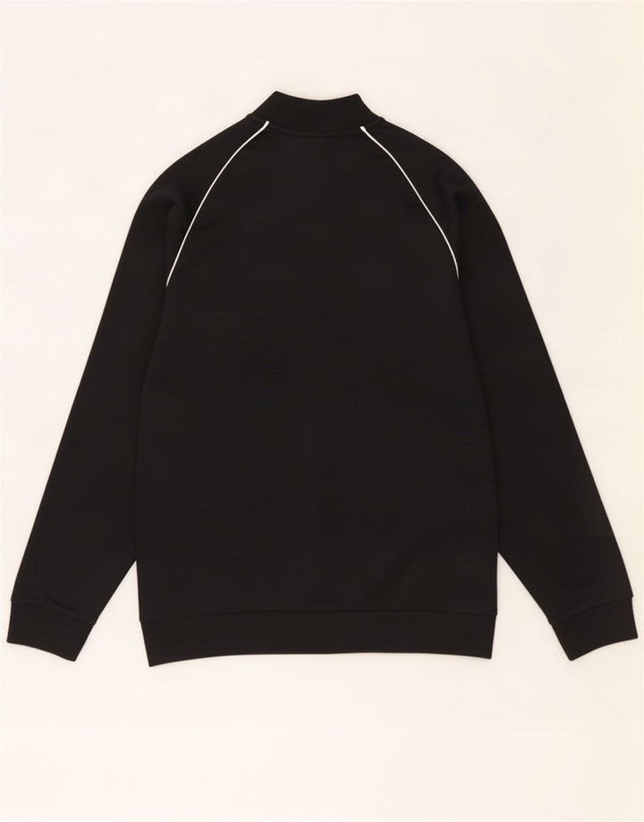 Adidas Boys Trening Top Jacket 13-14 Years Large Black Polyester
