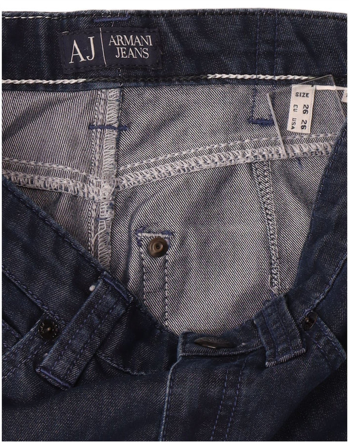 ARMANI Womens Straight Jeans W26 L32  Navy Blue