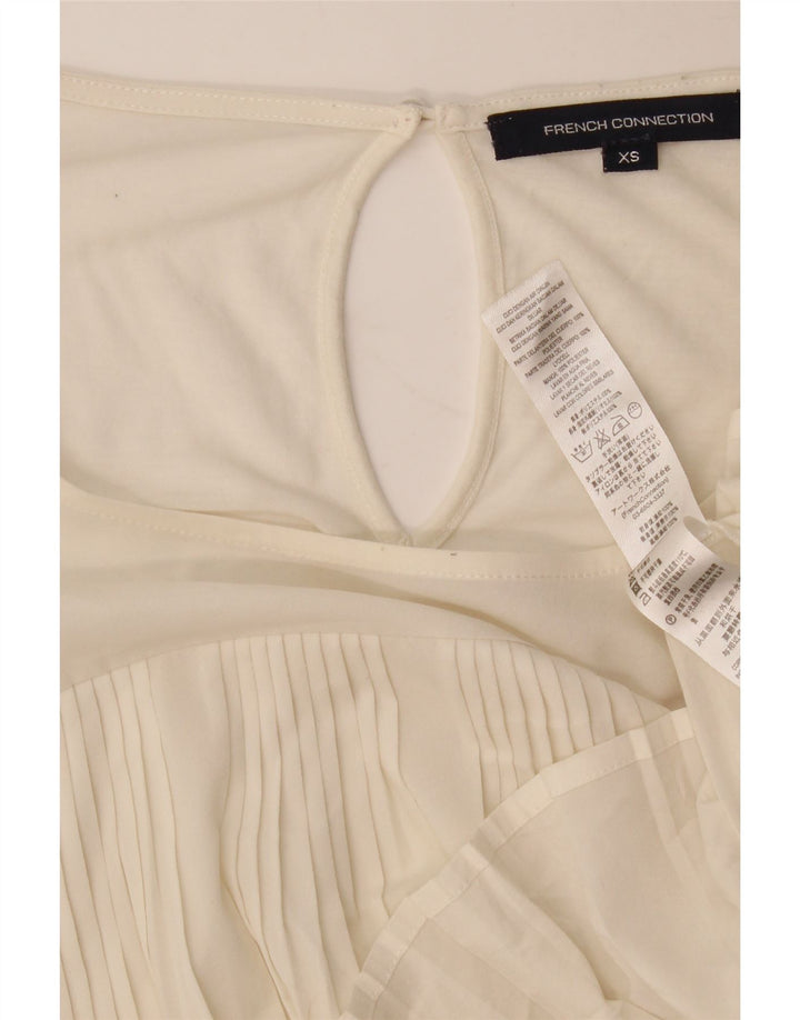 Bluză supradimensionată pentru femei French Connection Top UK 6 XS Poliester alb