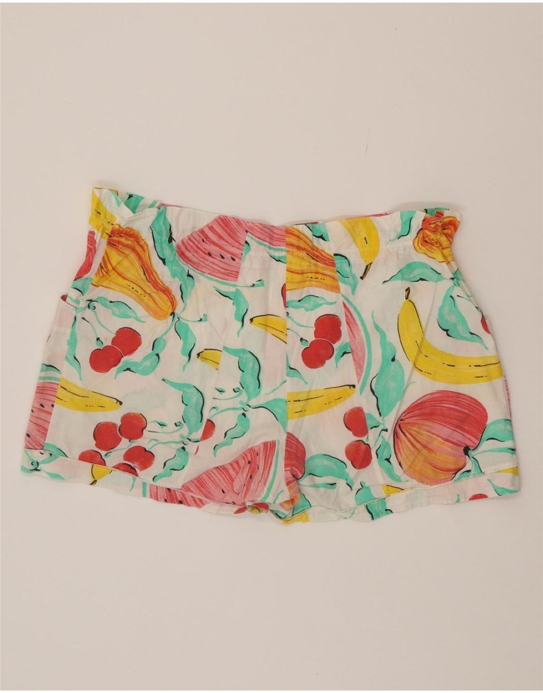 VINTAGE Womens Abstract Pattern Casual Shorts Small W27 Multicoloured Vintage Vintage and Second-Hand Vintage from Messina Hembry 