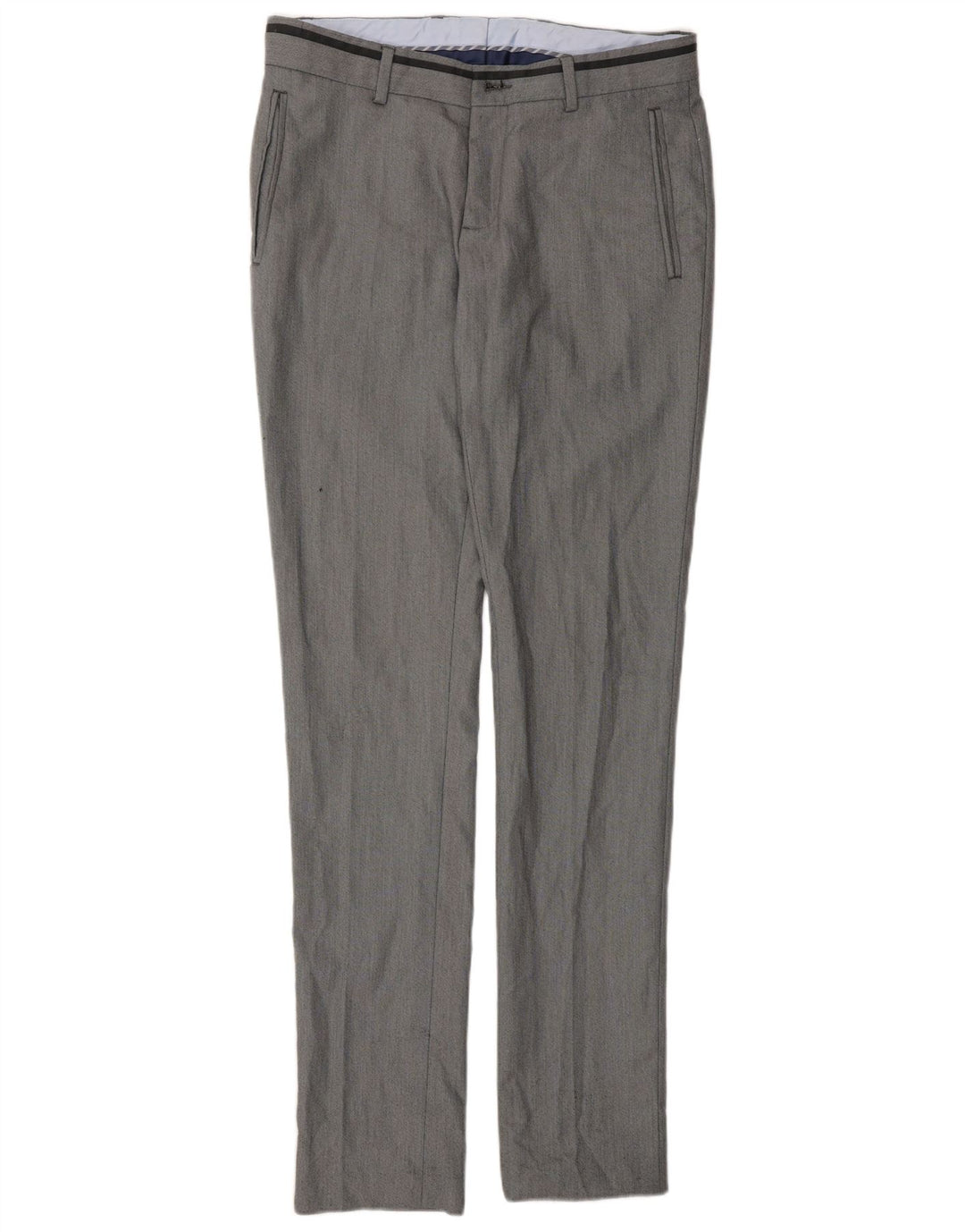Pantaloni chino slim pentru bărbați Zara EU 38 Mediu L30 L33 Poliester gri