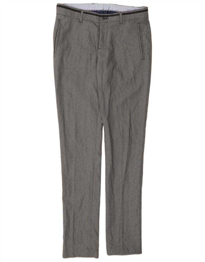 Pantaloni chino slim pentru bărbați Zara EU 38 Mediu L30 L33 Poliester gri