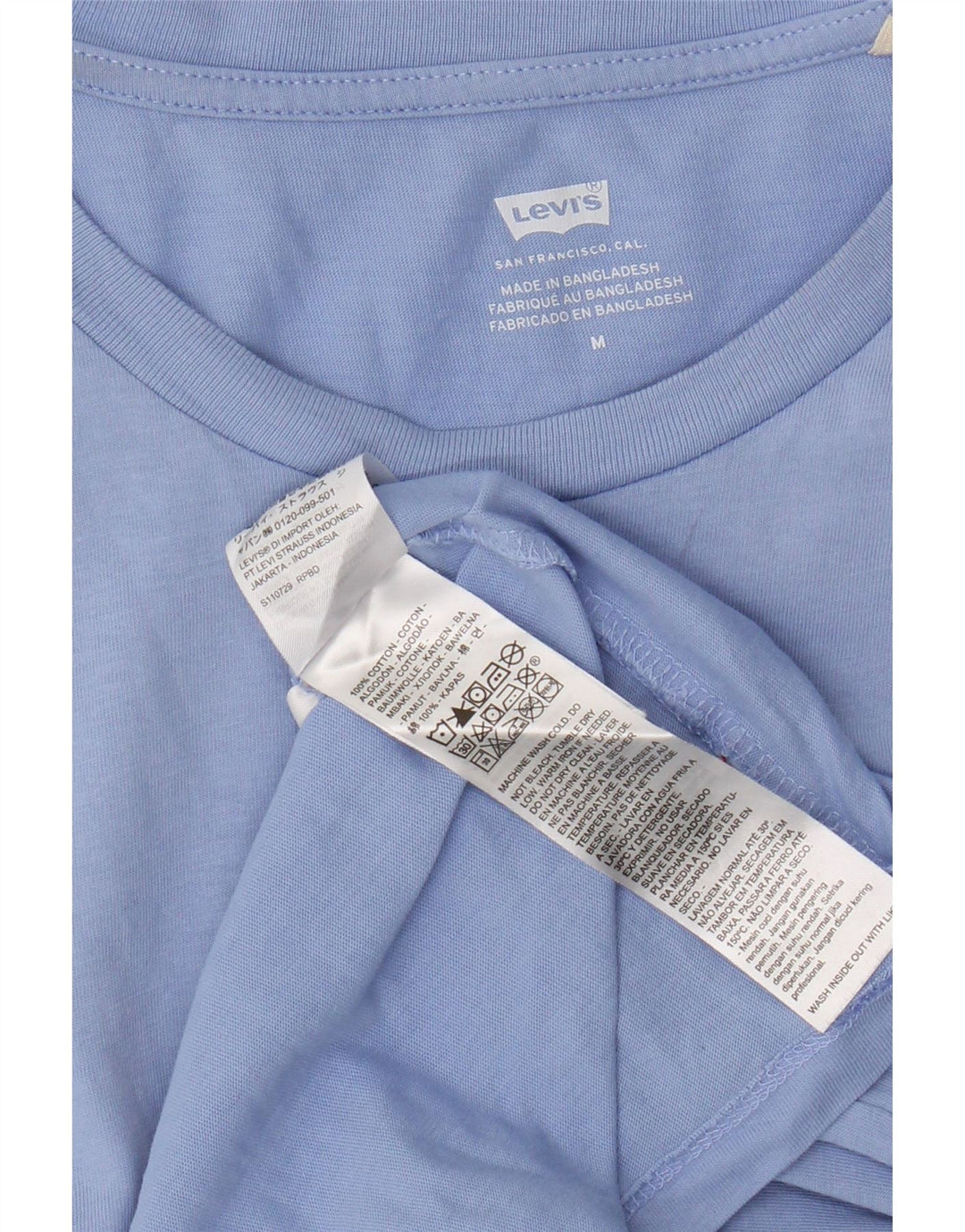 Tricou grafic Levi's pentru femei Top UK 12 Medium Blue Bumbac
