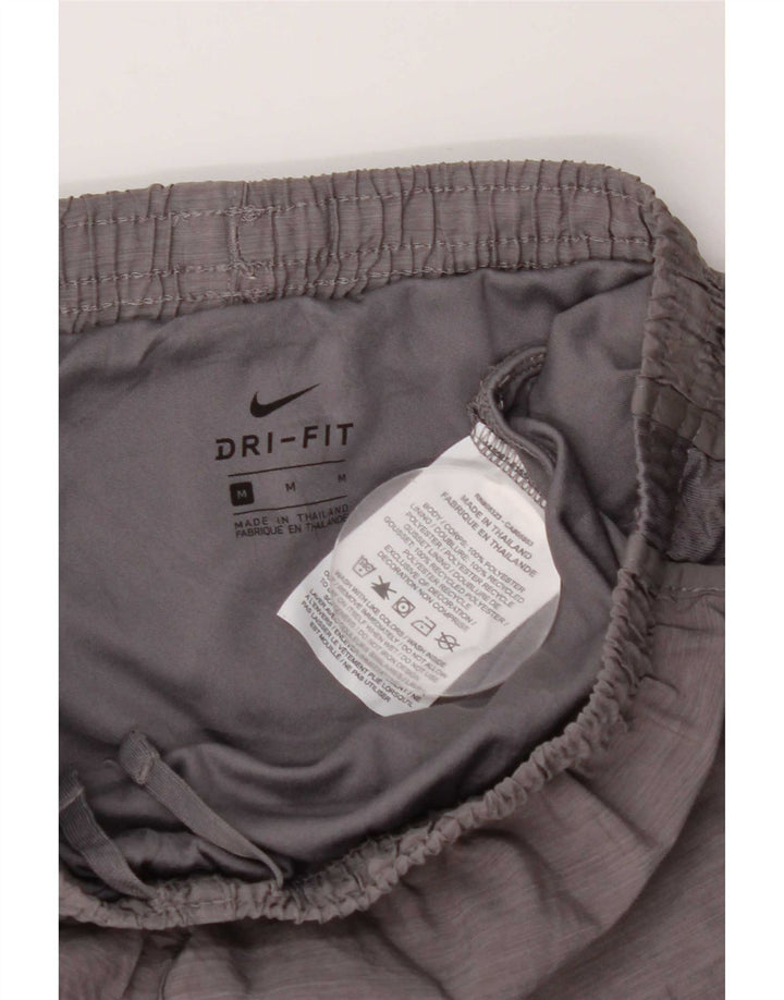 Pantaloni scurți sport Nike pentru fete Dri Fit 10-11 ani, gri mediu, poliester