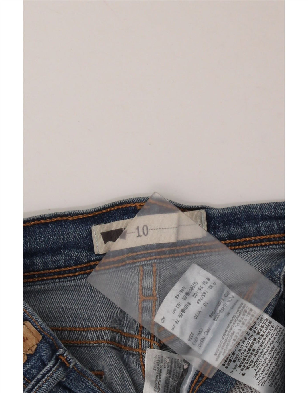 Pantaloni scurți din denim cu talie medie pentru femei LEVI'S US 10 Medium W30 Bumbac albastru