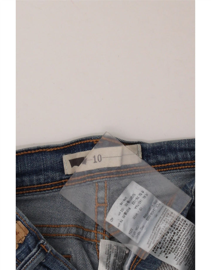 Pantaloni scurți din denim cu talie medie pentru femei LEVI'S US 10 Medium W30 Bumbac albastru
