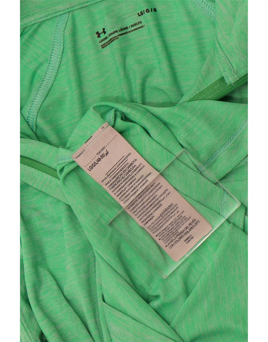 Top de trening Under Armour cu pulover grafic pentru femei UK 14 Large Green