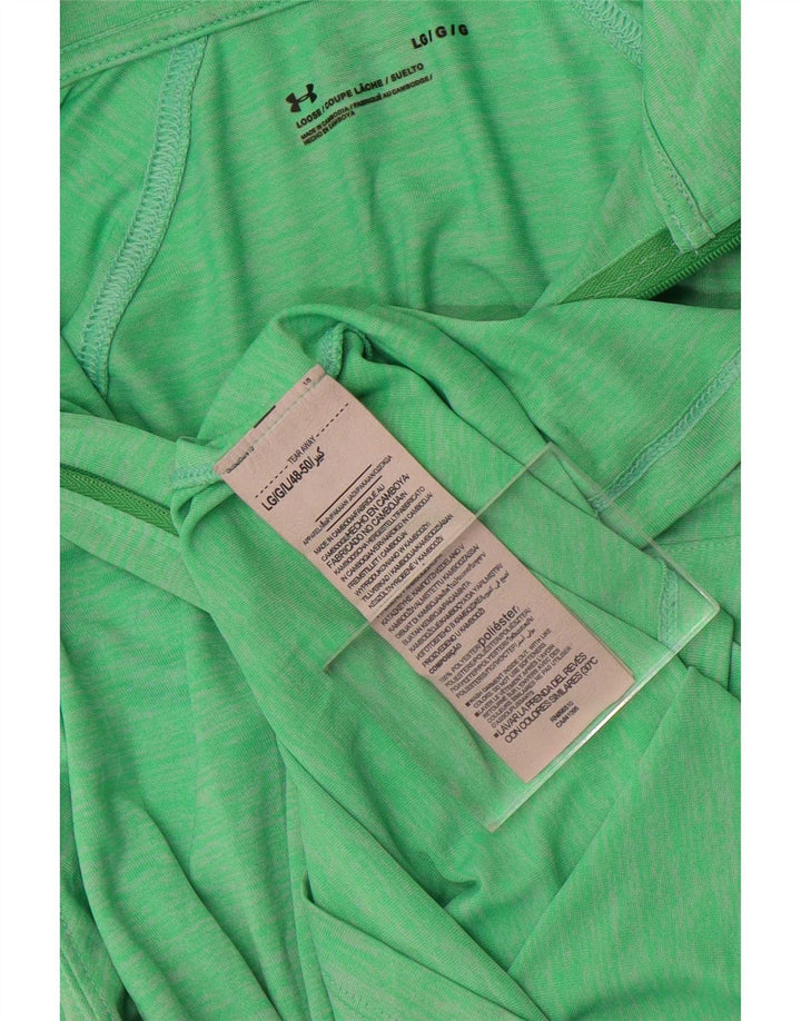 Top de trening Under Armour cu pulover grafic pentru femei UK 14 Large Green