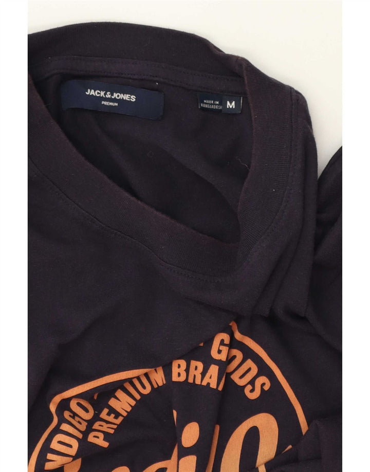 Tricou cu grafic Jack & Jones pentru bărbați Top Mediu Bleumarin