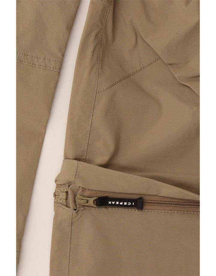Pantaloni cargo pentru drumeții Icepeak pentru femei EU 40 Medium W30 L32 Kaki Poliester