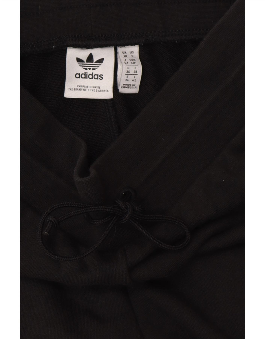Pantaloni de trening pentru femei ADIDAS Joggeri UK 10 Bumbac negru mic