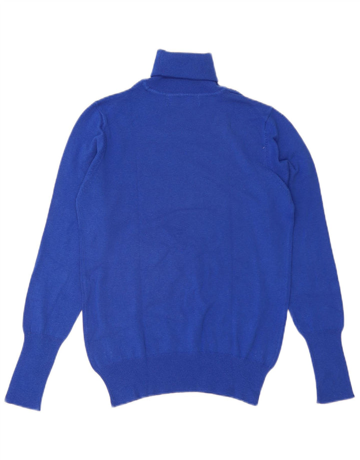 Pulover pentru femei cu gât rulat Zara UK 14 Mare Albastru