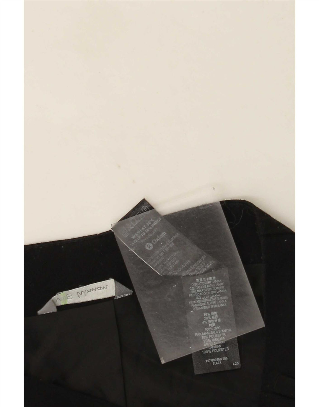 Fusta mini pentru femei Marks & Spencer UK 12 Medium W30 Poliester negru