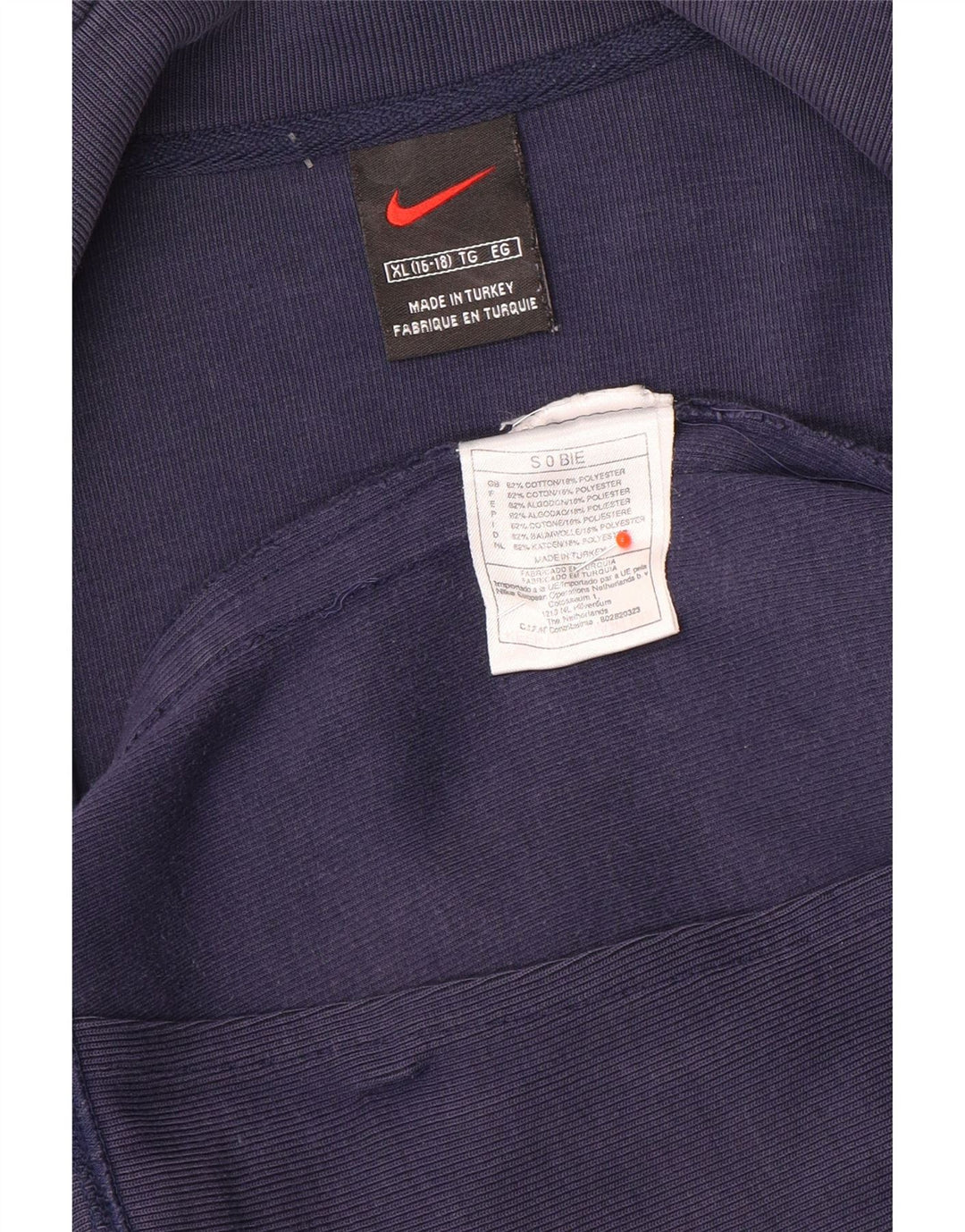 Jachetă de trening pentru băieți Nike 15-16 ani XL bleumarin