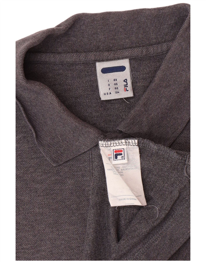 Tricou polo pentru bărbați FILA IT 48 Bumbac gri mic