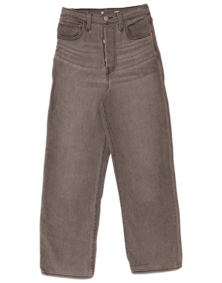 Blugi pentru femei cu talie înaltă LEVI'S cu picioare largi L24 L27 gri