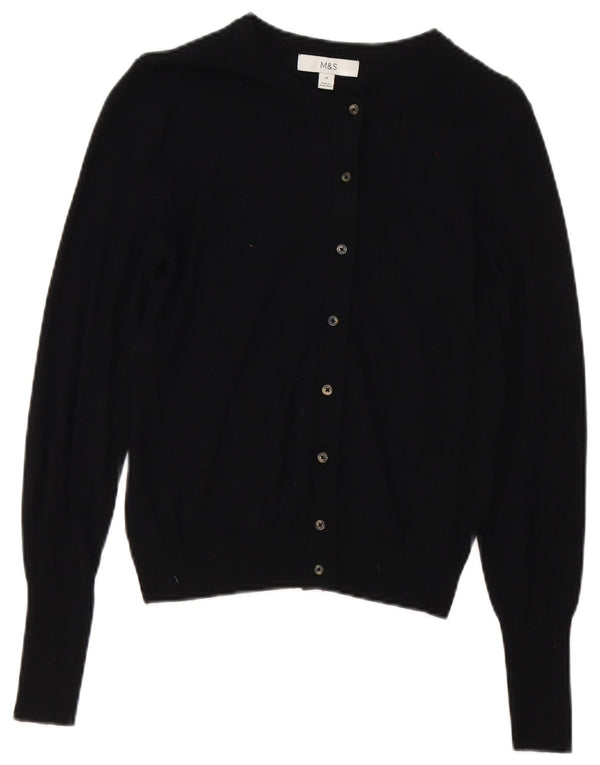 Pulover cardigan pentru femei Marks & Spencer UK 10 Small Black Viscose