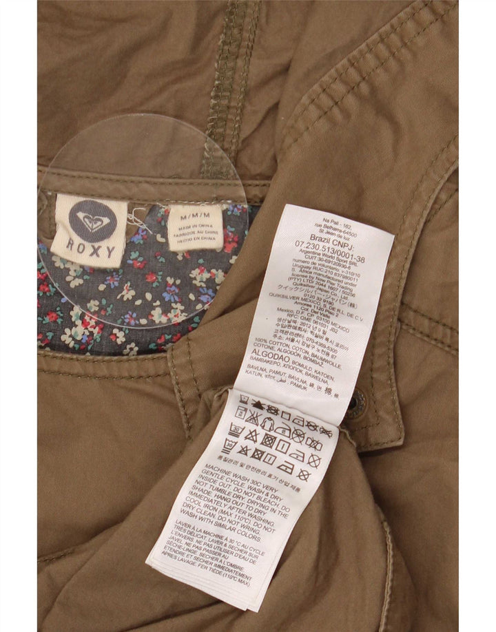 Jachetă parka cu glugă Roxy pentru femei UK 14, bumbac kaki mediu