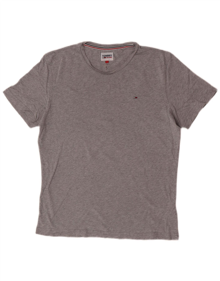 Tricou pentru bărbați Tommy Hilfiger Top mare din bumbac gri