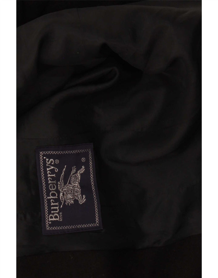 Jachetă Burberrys pentru femei, cu 3 nasturi, UK 14 Medium Black