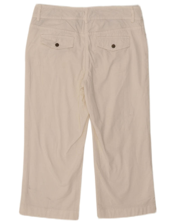 Pantaloni capri Tommy Hilfiger pentru femei US 8 Medium W32 L21 Bumbac alb