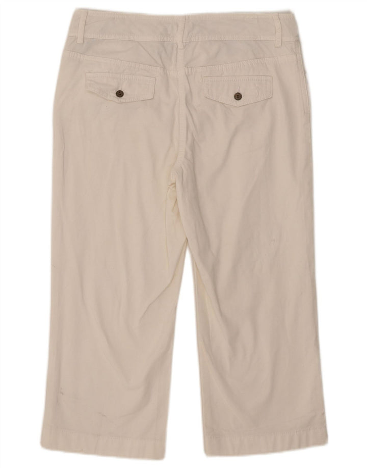 Pantaloni capri Tommy Hilfiger pentru femei US 8 Medium W32 L21 Bumbac alb