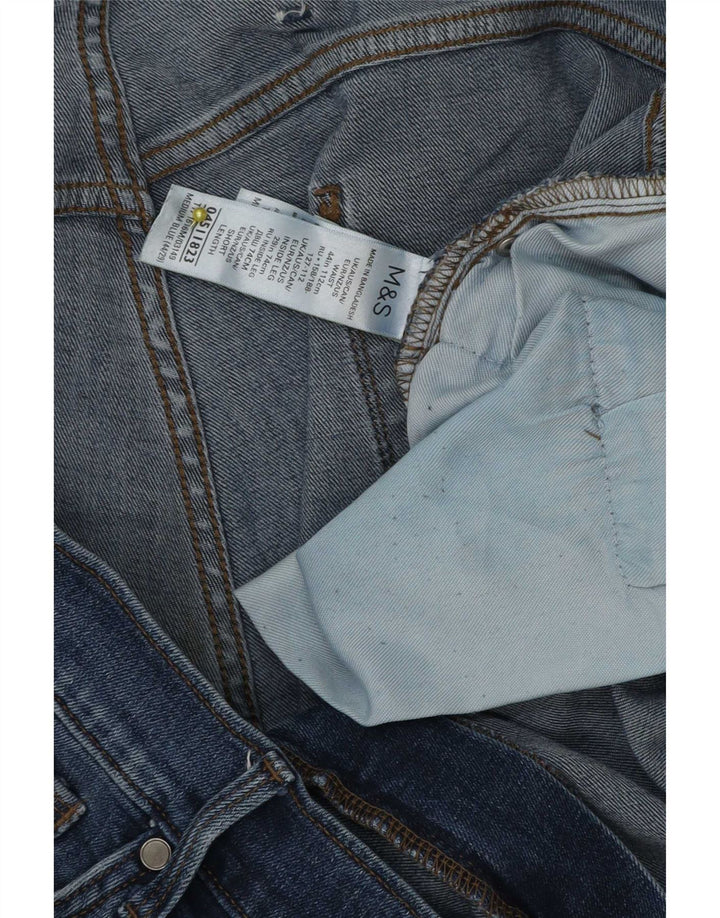 Blugi drepti pentru bărbați Marks & Spencer W44 L29 Bumbac albastru