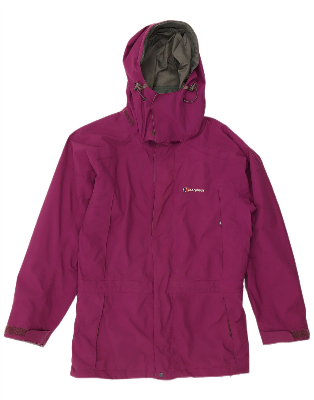 Jachetă de ploaie cu glugă pentru femei Berghaus UK 12, nailon violet mediu