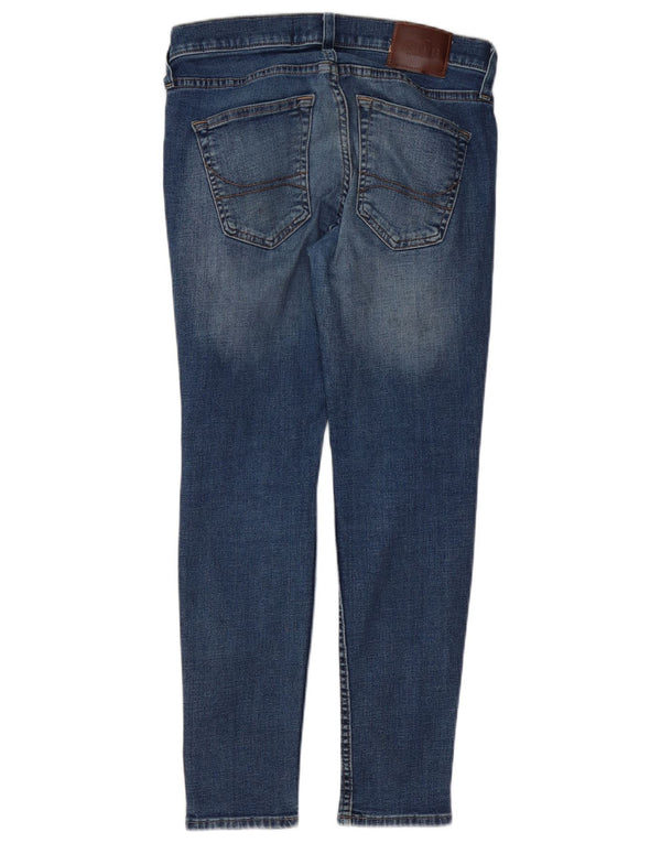 Blugi skinny distressed pentru femei Hollister W30 L28 Bumbac albastru