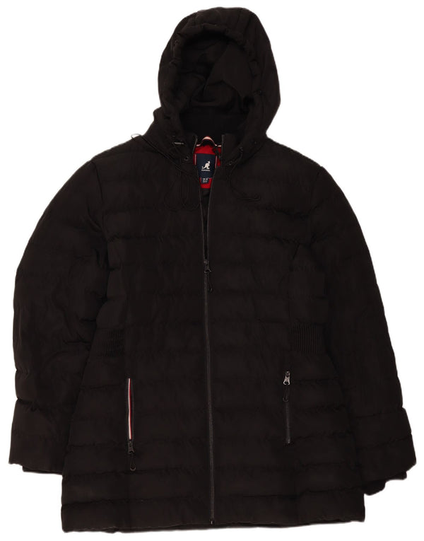 Palton căptușit pentru femei Kangol UK 16, mare, negru, poliester