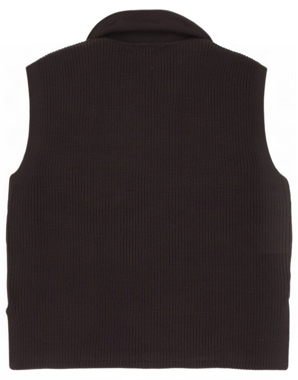 Marks & Spencer Womens Vest Tank Top UK 14 Medium Black Bumbac