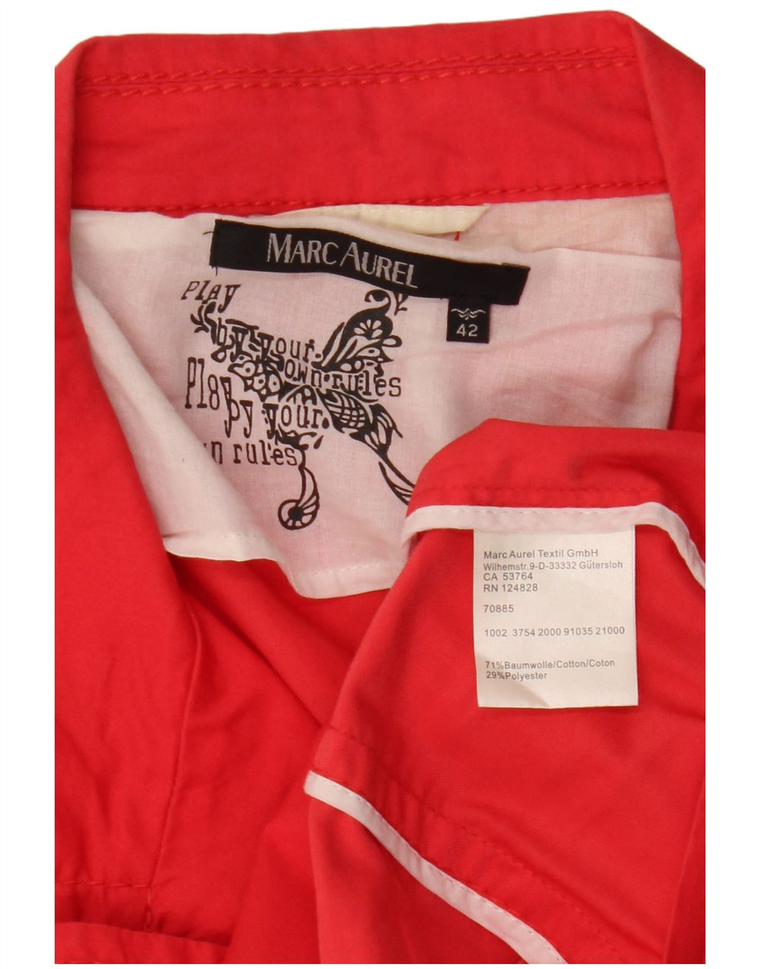 Marc Aurel Jachetă cu mânecă scurtă pentru femei Crop 1 Button IT 42 Medium Red