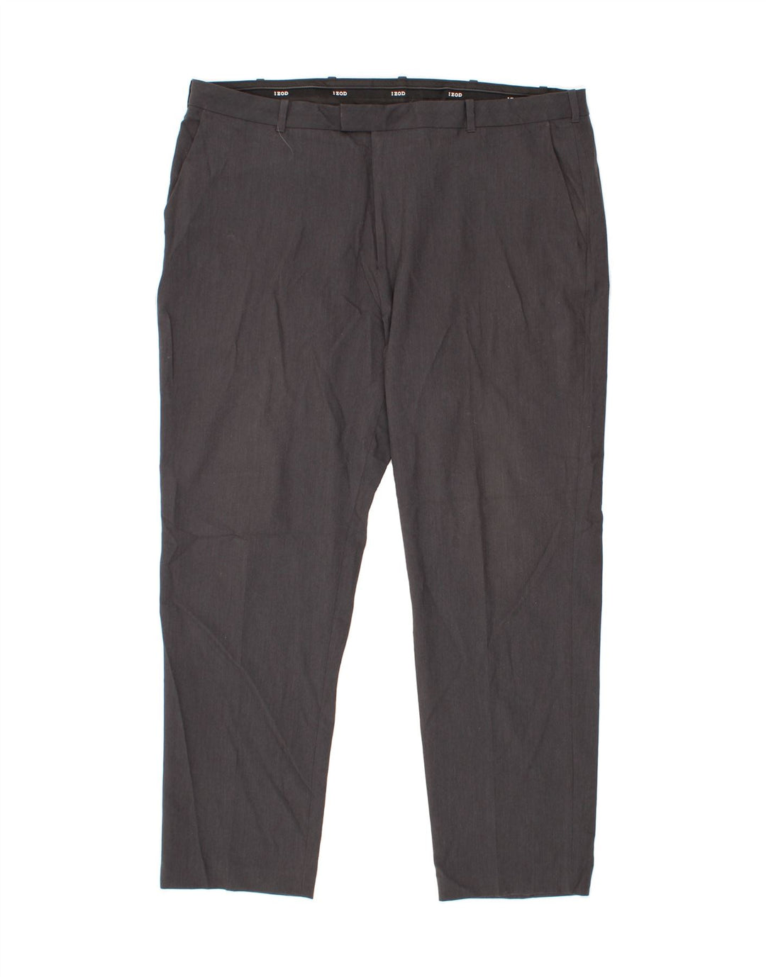 IZOD Mens Straight Suit Trousers W42 L32 Grey Polyester Vintage Izod and Second-Hand Izod from Messina Hembry 
