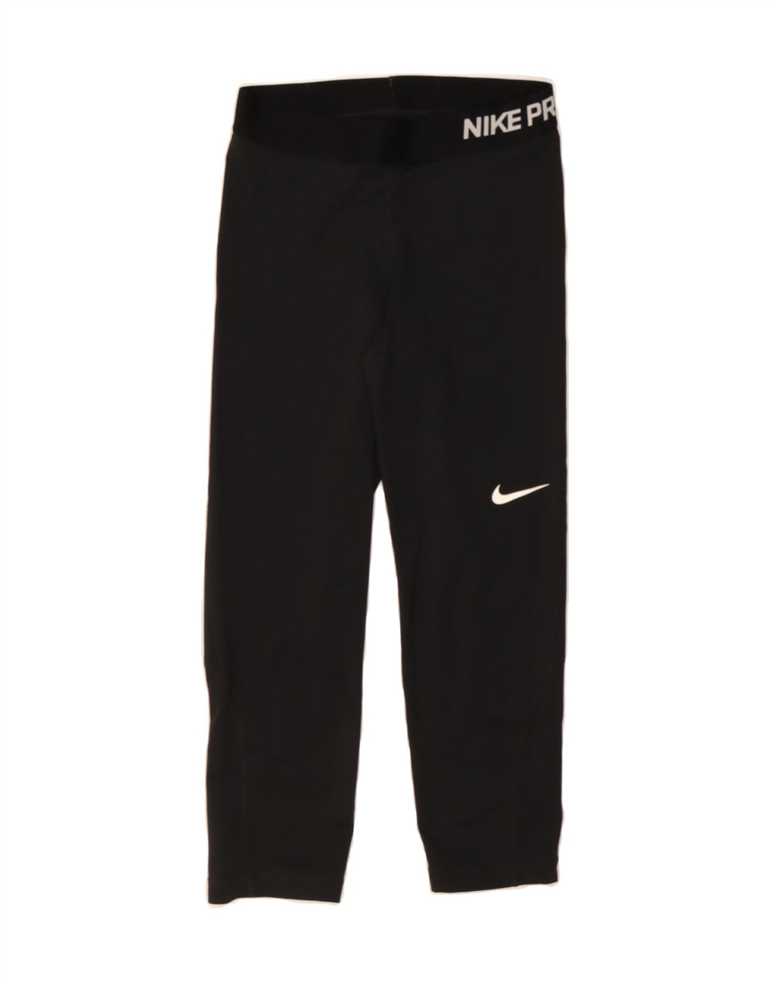 NIKE Womens Dri Fit Graphic Tracksuit Trousers UK 8 Small  Black Polyester Vintage Nike and Second-Hand Nike from Messina Hembry 