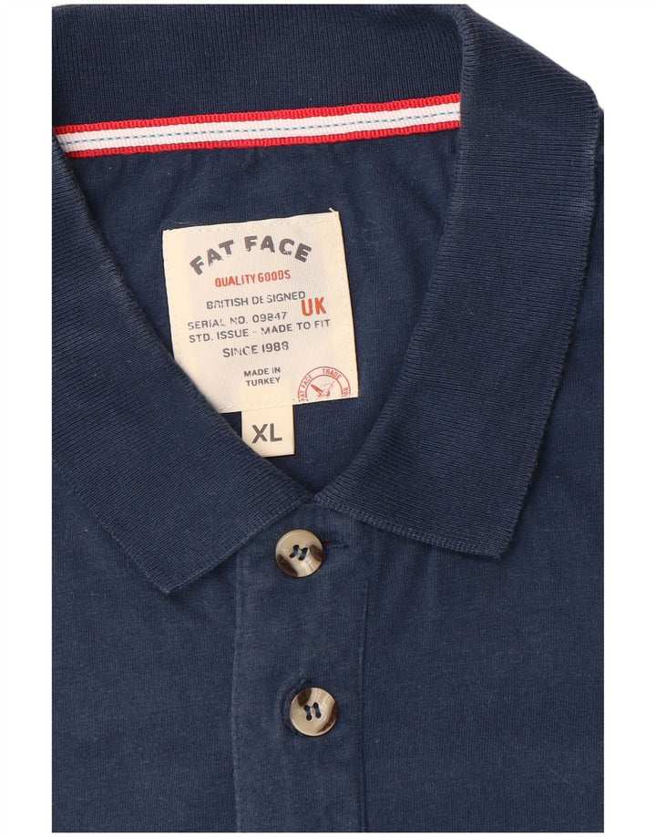 Tricou polo pentru bărbați Fat Face XL bleumarin cu dungi