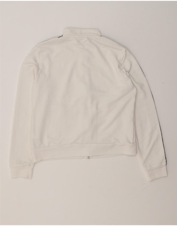 Jachetă de top cu trening grafic Puma pentru femei UK 14 Medium White Colorblock