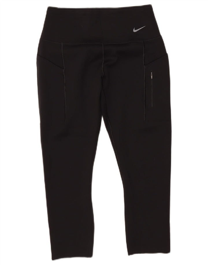 Leggings NIKE Dri Fit Capri pentru femei UK 12 Medium Black