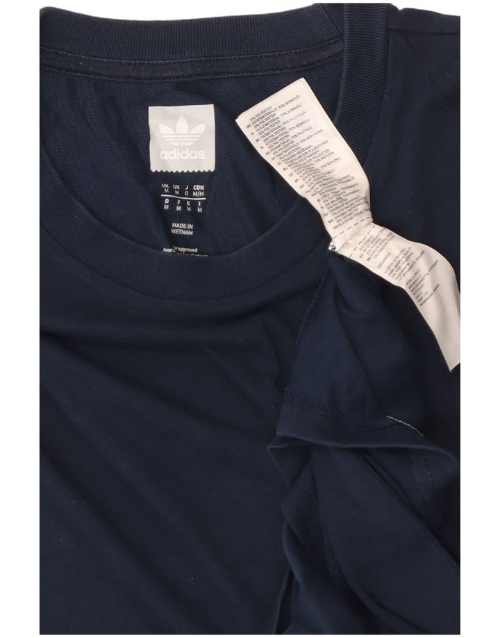 Tricou pentru bărbați Adidas Top Mediu Bleumarin Bumbac