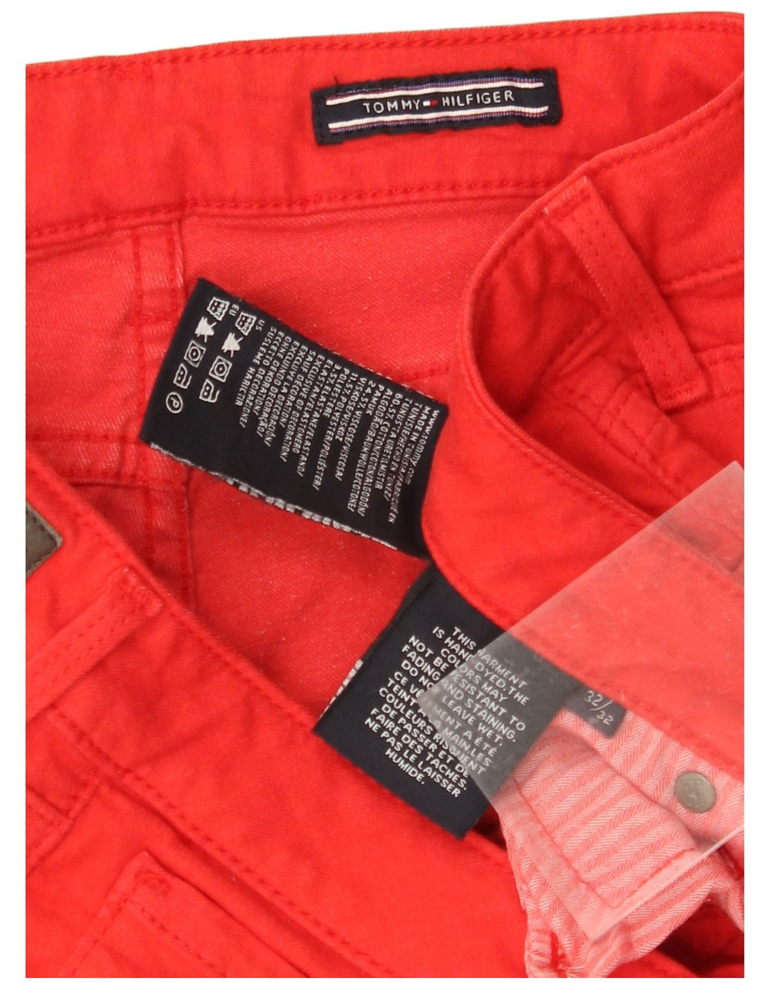 TOMMY HILFIGER Pantaloni skinny casual pentru femei L32 L32 bumbac roșu