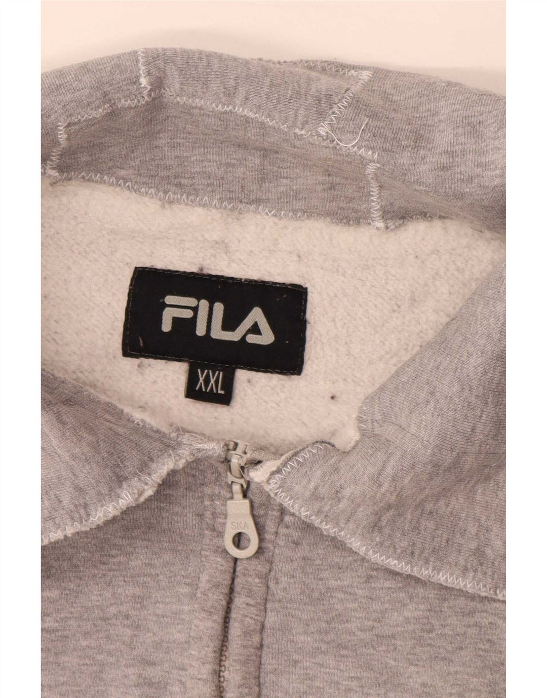 Jachetă de top pentru trening cu grafică Fila pentru femei UK 20 2XL Gri Flecked