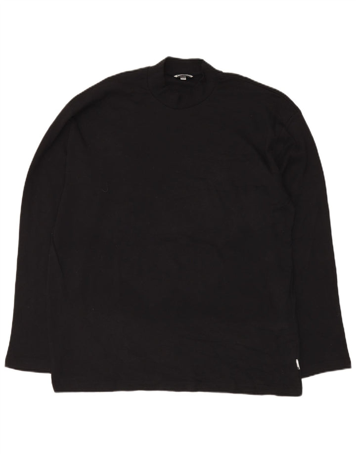 F.LLI CAMPAGNOLO Top pentru bărbați cu mânecă lungă 2XL bumbac negru