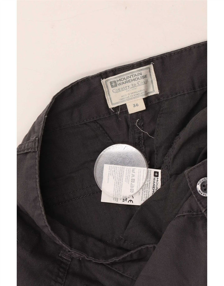 Pantaloni scurți cargo pentru bărbați Mountain Warehouse W36, bumbac gri mare