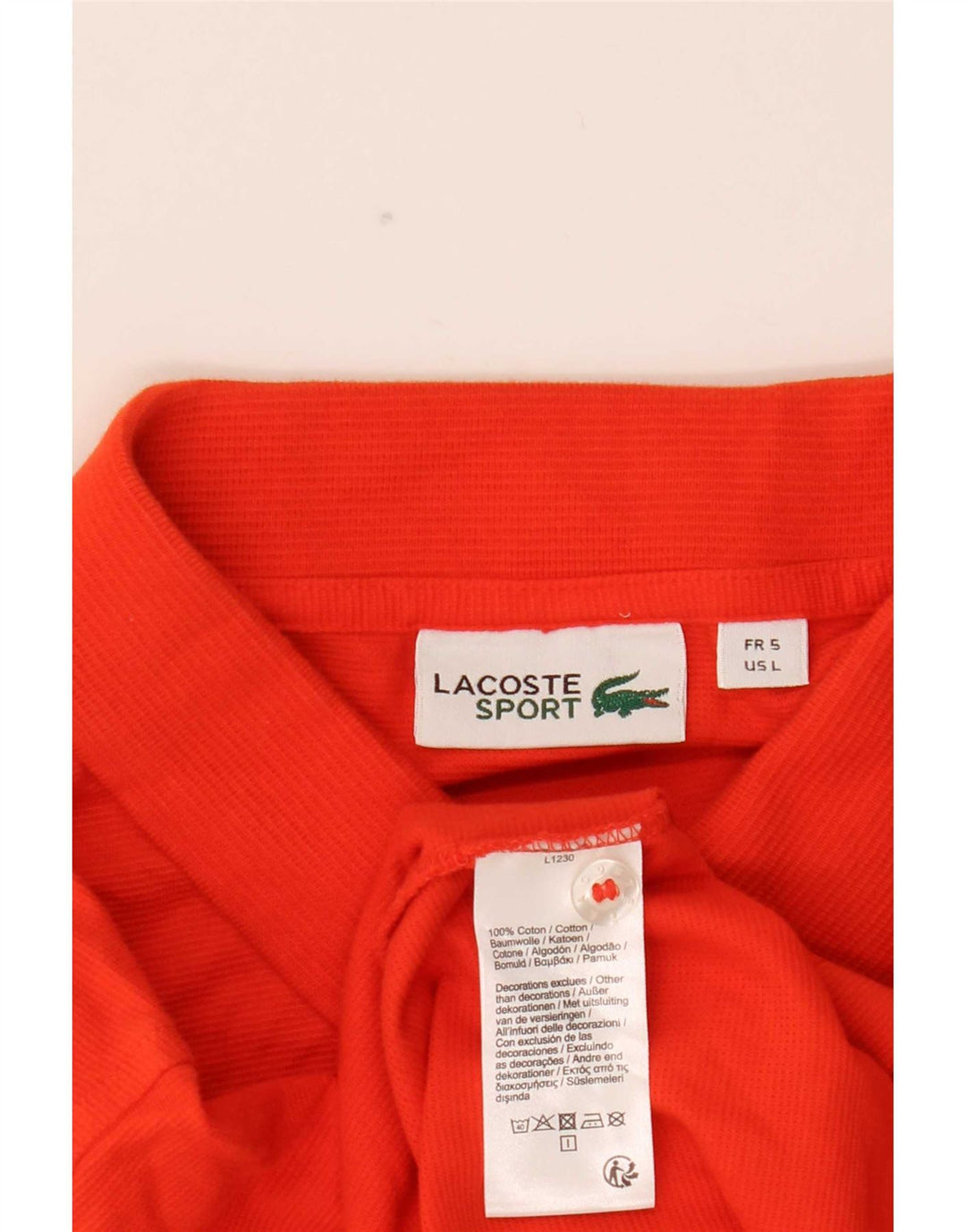 Tricou polo Lacoste pentru bărbați mărimea 5 mare bumbac portocaliu