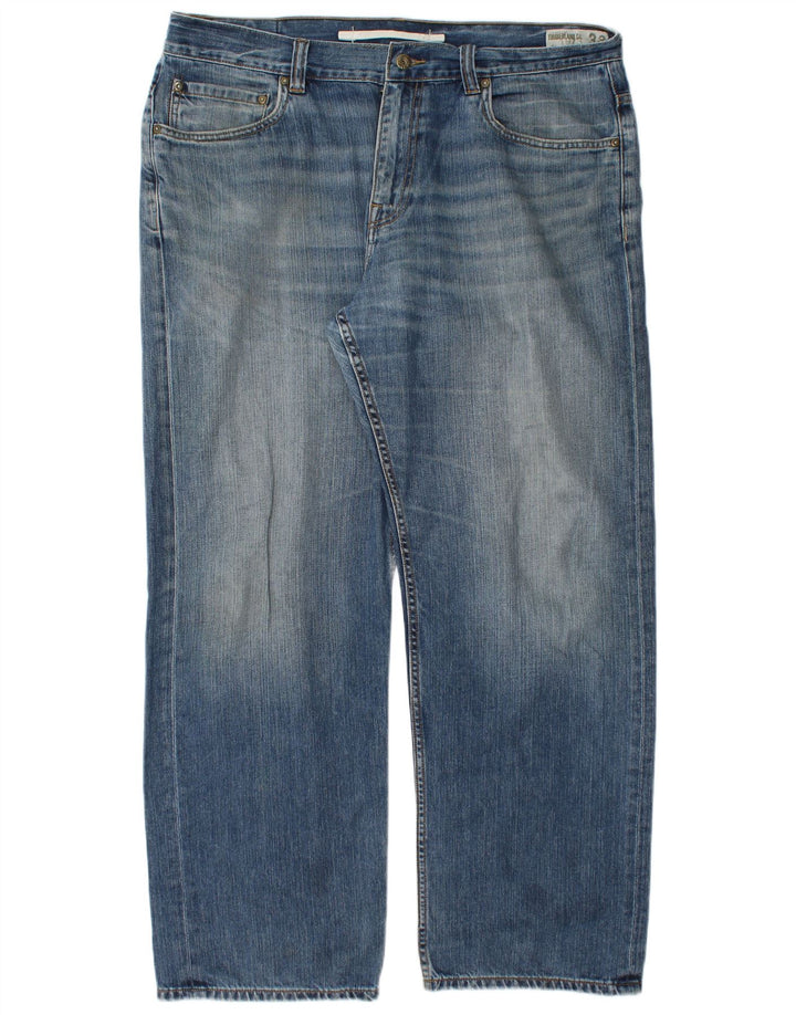 Blugi drepti pentru bărbați TIMBERLAND W38 L31 Bumbac albastru