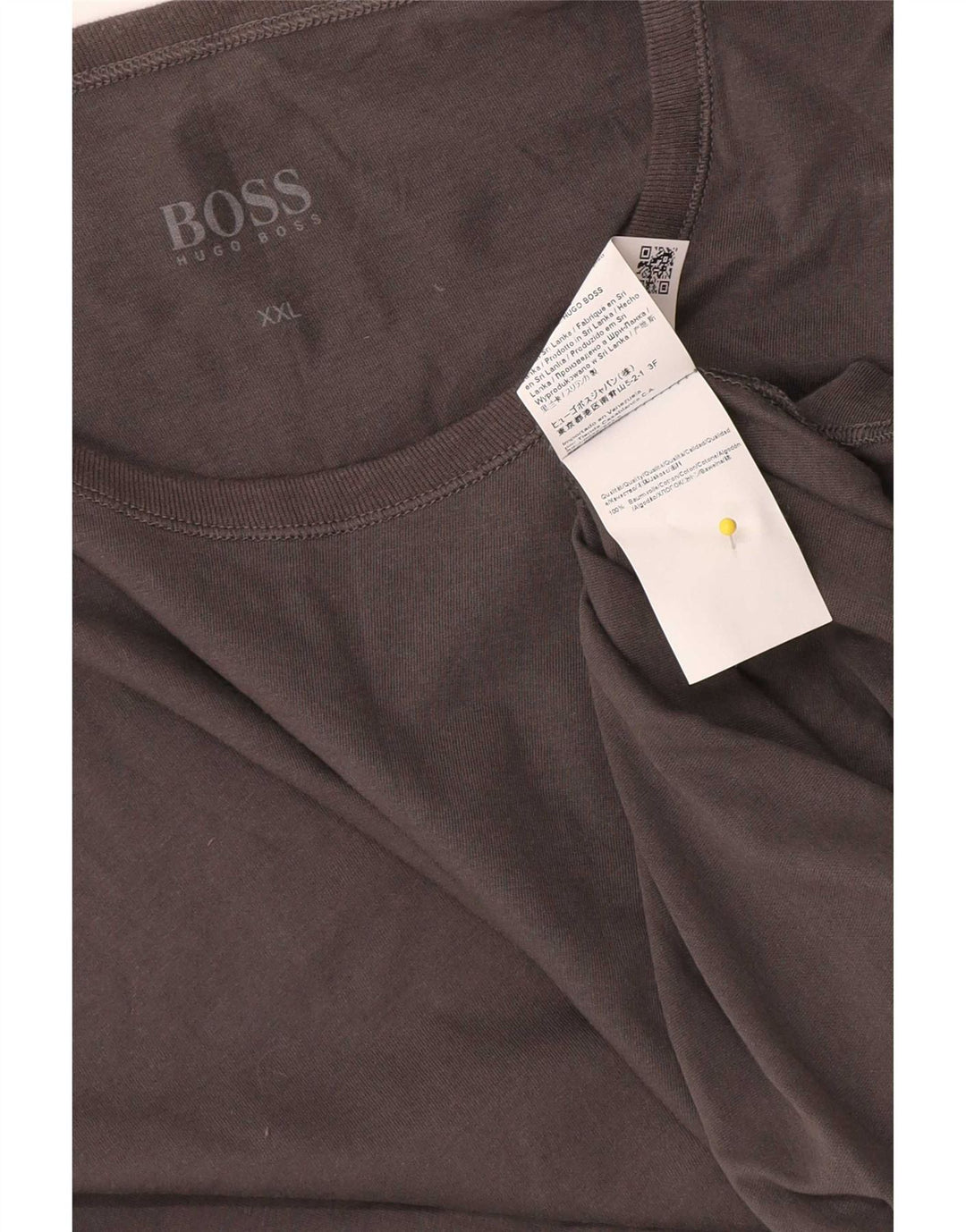 Tricou pentru bărbați Hugo Boss Top 2XL bumbac gri