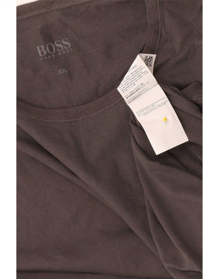 Tricou pentru bărbați Hugo Boss Top 2XL bumbac gri